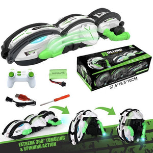 Remote Control Stunt Car – 360° Rolling & Rotating Toy