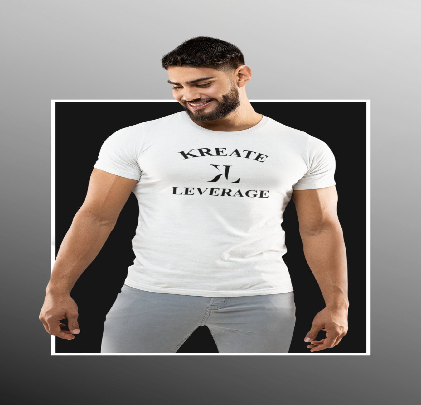 White/Black T-shirt