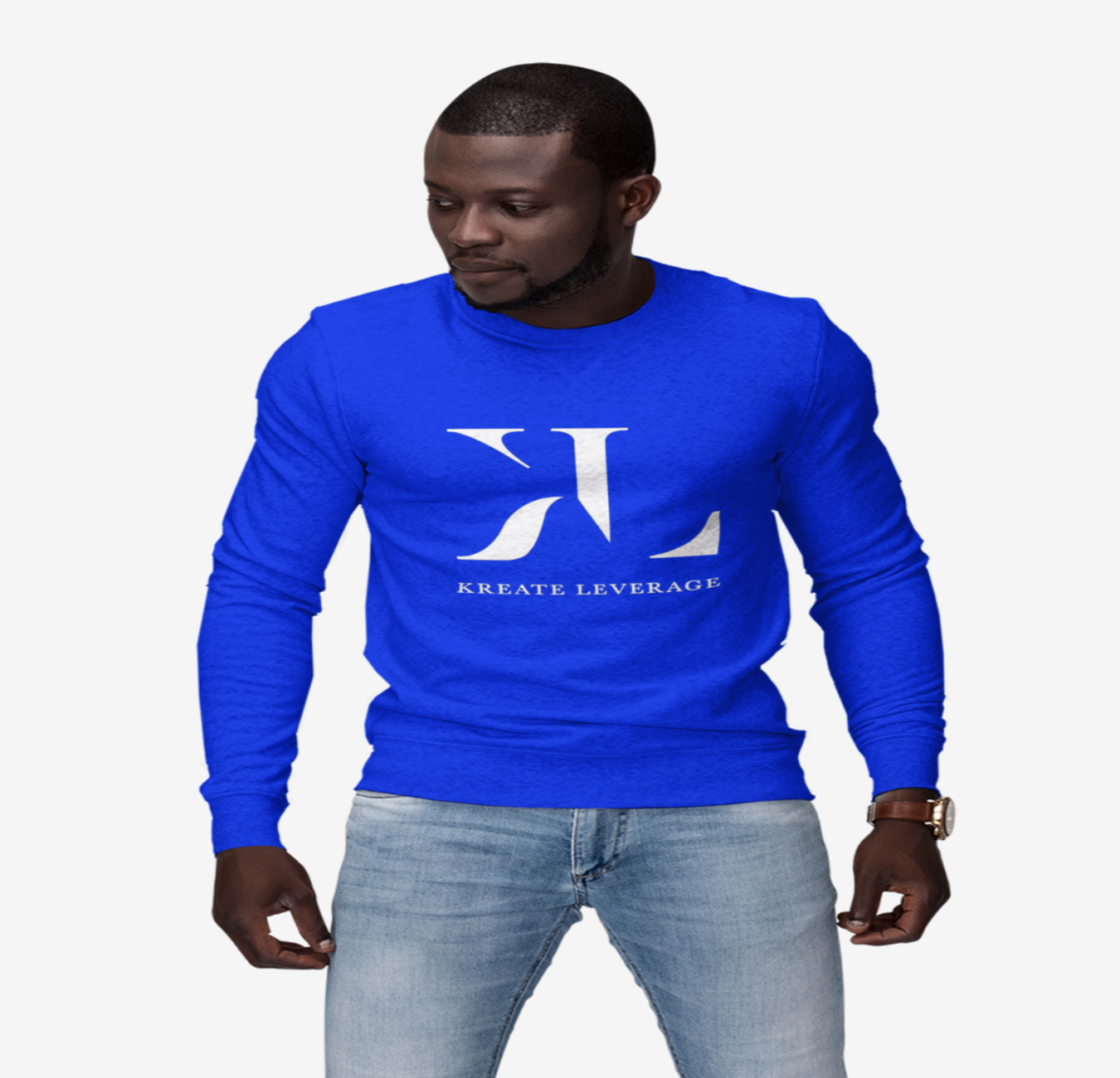 Royal/Red Crewneck